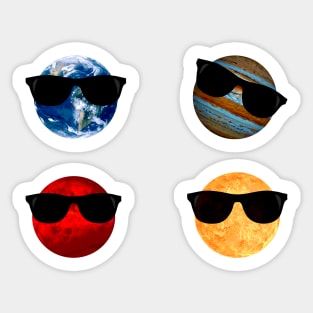 Cool Planets Sticker Set Sticker